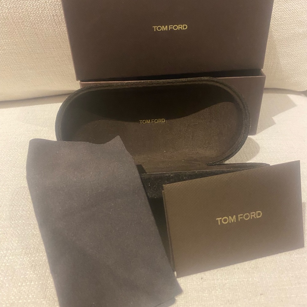 Tom Ford Dark Brown Glasses Case